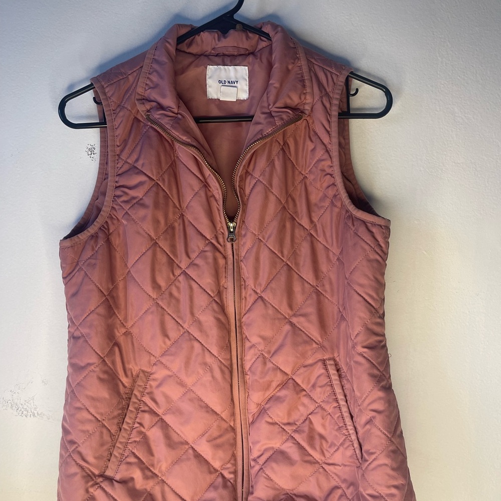 Old Navy Quilted Pink Vest